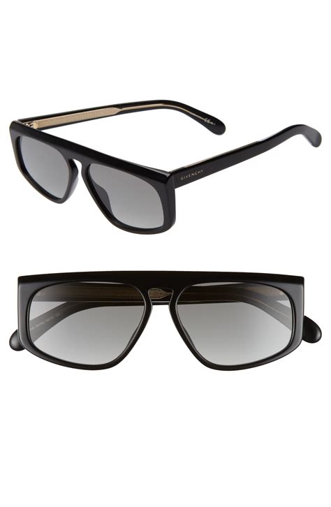 givenchy flat top sunglasses|givenchy 55mm oversized sunglasses.